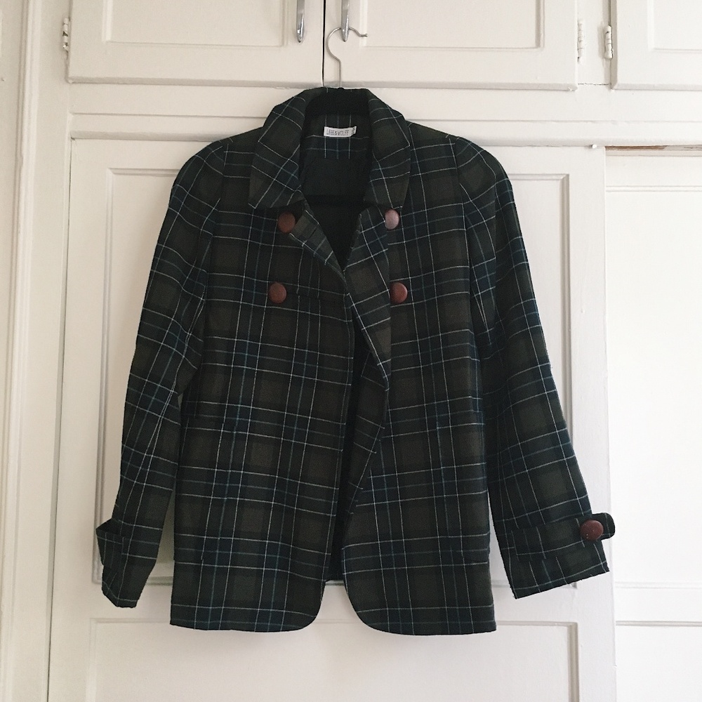 Urban Outfitters Lark & Wolff Plaid Swing Jacket